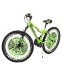 Детски велосипед Venera Bike - Explorer Magnito, 24'', черен/зелен - 1t