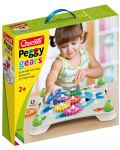 Детска игра със зъбни колела Quercetti - Peggy Gears, 13 части - 1t