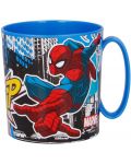Детска чаша за микровълнова Stor - Spiderman, 350 ml - 2t
