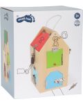 Детска дървена играчка Small Foot - Къща с ключалки - 11t