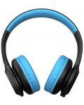Детски слушалки PowerLocus - PLED, безжични, черни/сини - 3t