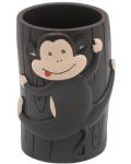 Детска поставка за четки за зъби Inter Ceramic - Monkey, 6.3 x 10.5 cm - 1t