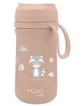 Детски термос със сламка Nuvita - 350 ml, English Rose - 1t