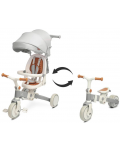 Детска триколка 2 в 1 Caretero Toyz - Faro, сива - 3t