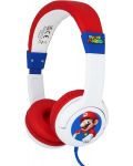 Детски слушалки OTL Technologies - Super Mario SM1107, многоцветни - 1t