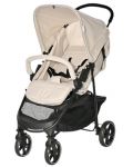 Детска лятна количка Lorelli - Rome, Beige Warm - 1t