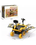 Детска играчка Raya Toys - Соларен робот, Марсоход за сглобяване, жълт, 46 части - 2t