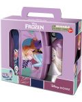 Детски комплект Stor Frozen - Бутилка, кутия за храна и прибори - 1t