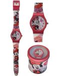 Детски часовник - Minnie, аналогов, в метална кутия - 2t
