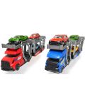 Детска играчка Dickie Toys -  Автовоз с три коли, червен - 4t