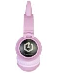 Детски слушалки PowerLocus - Buddy Ears, безжични, розови - 3t