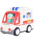 Детска играчка 2 в 1 Hola Toys - Музикална линейка - 4t