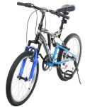 Детски велосипед TEC - Crazy 20", 7 скорости, черно-син - 1t