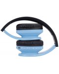 Детски слушалки с микрофон PowerLocus - P1, безжични, сини - 4t