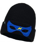 Детска шапка BUFF - Knitted hat Funn Hero, черна - 1t