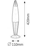 Декоративна лампа Rabalux - Lollipop 4106, 25 W, 42 x 11 cm, лилава - 2t