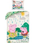 Детски спален комплект Uwear - Peppa Pig Outside - 1t