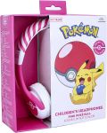 Детски слушалки OTL Technologies - Pokemon Pokeball, розови - 3t