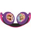 Детски слушалки Lexibook - Barbie HP010BB, лилави/розови - 3t