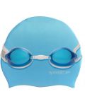 Детски плувен комплект Speedo - Шапка и очила, син - 1t