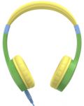 Детски слушалки с микрофон Hama - Kids Guard, зелени/жълти - 1t