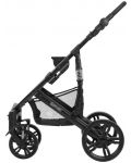 Детска количка 3 в 1 KikkaBoo Beloved - Тъмносива, с кош за количка и столче за кола - 10t