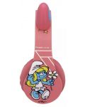Детски слушалки PowerLocus - P1 Smurf, безжични, розови - 5t
