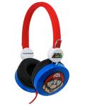 Детски слушалки OTL Technologies - Core Super Mario, сини/червени - 2t
