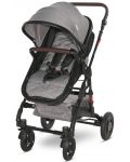 Детска количка Lorelli - Alba Premium, Opaline Grey - 9t