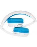Детски слушалки BuddyPhones - School+, сини/бели - 4t