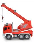 Детска играчка Moni Toys - Камион с кран и кука, червен, 1:12 - 3t