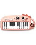 Детска играчка Zhorya Cartoon - Пиано, 24 клавиша, розово - 1t