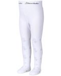 Детски чорапогащник Sterntaler - На сребърни цветенца, 74 cm, 6-9 месеца, бял - 1t