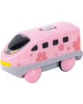 Детска играчка HaPe International - Междуградски локомотив с батерия, розов - 1t