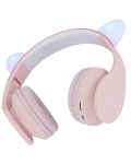 Детски слушалки PowerLocus - P1 Ears, безжични, розови - 2t