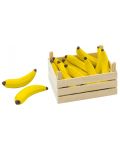 Детски дървен комплект Goki - Банани в щайга - 1t