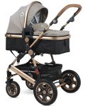 Детска комбинирана количка 3в1 Lorelli - Lora Set, Pearl Beige - 2t