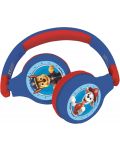 Детски слушалки Lexibook - Paw Patrol HPBT010PA, безжични, сини - 2t
