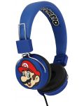 Детски слушалки OTL Technologies - Super Mario Tween, сини - 1t