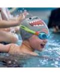 Детска плувна шапка Finis - Акула, сива - 2t