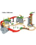 Детски комплект Brio World - Товарни влакчета, релси и тунели, 49 части - 4t