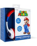 Детски слушалки OTL Technologies - Super Mario SM1107, многоцветни - 2t