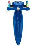 Детска сгъваема тротинетка Globber - Primo Foldable Plus Lights, синя - 3t