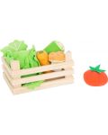 Детски комплект зеленчуци от плат Small Foot -  В кошница, 6 части - 1t