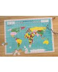 Детски пъзел Rex London - Карта на света, в тубус, 300 части - 5t