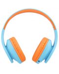 Детски слушалки PowerLocus - P2, безжични, сини/оранжеви - 2t