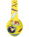 Детски слушалки PowerLocus - P2 Kids Angry Birds, безжични, зелени/жълти - 2t