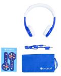 Детски слушалки с микрофон BuddyPhones - Explore, сини/бели - 4t