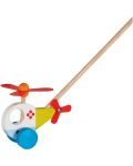 Детска играчка за бутане Goki - Хеликоптер  - 1t