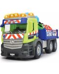 Детска играчка Dickie Toys - Камион за рециклиране на отпадъци, със звуци и светлини - 3t